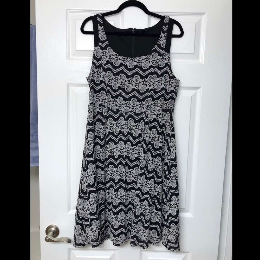 Torrid Lace Contrast Skater Dress